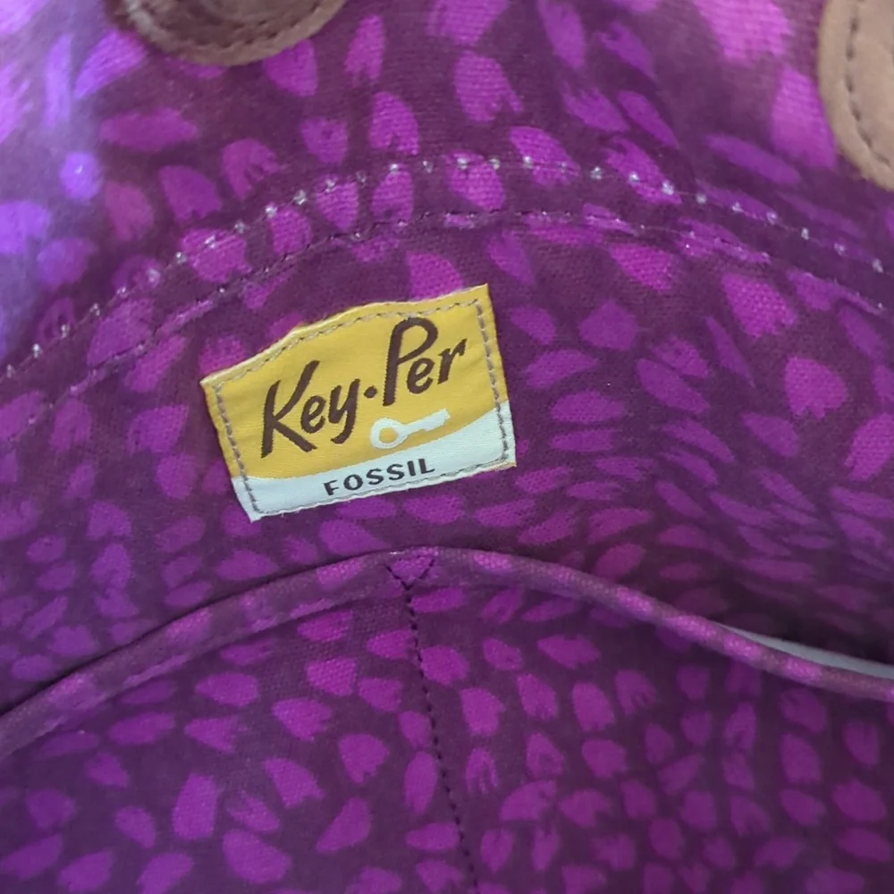 Fossil Key-Per Colorful Patterned Purse - Picture 8 of 10